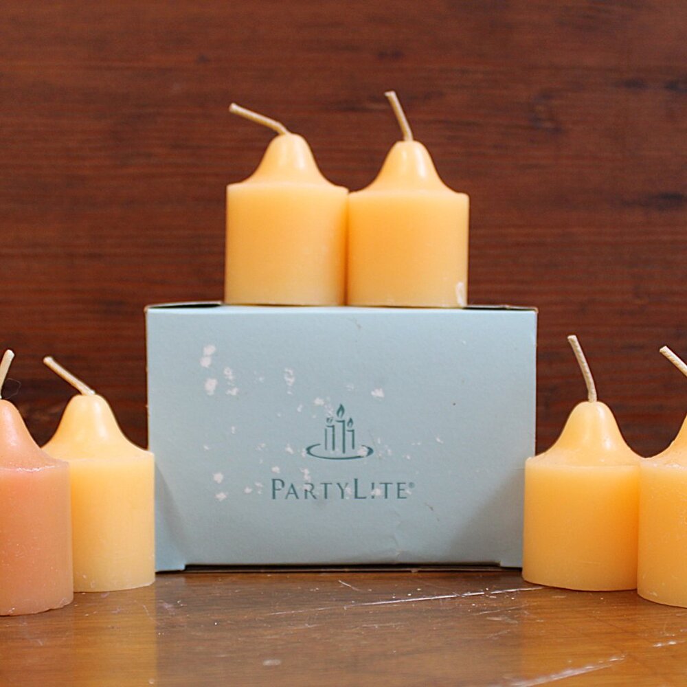 Partylite NIB Mango Tangerine votive candles (6) Retired scent V06154